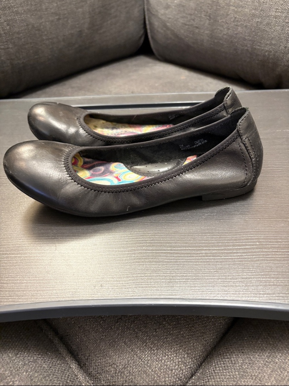 Born Black Women's Leather Ballet Flats - Picture 4 of 7